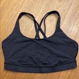 Black Lululemon Energy Sports Bra